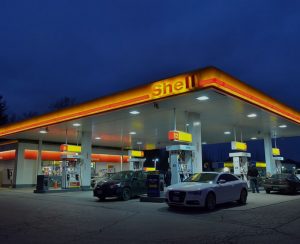 petrol station